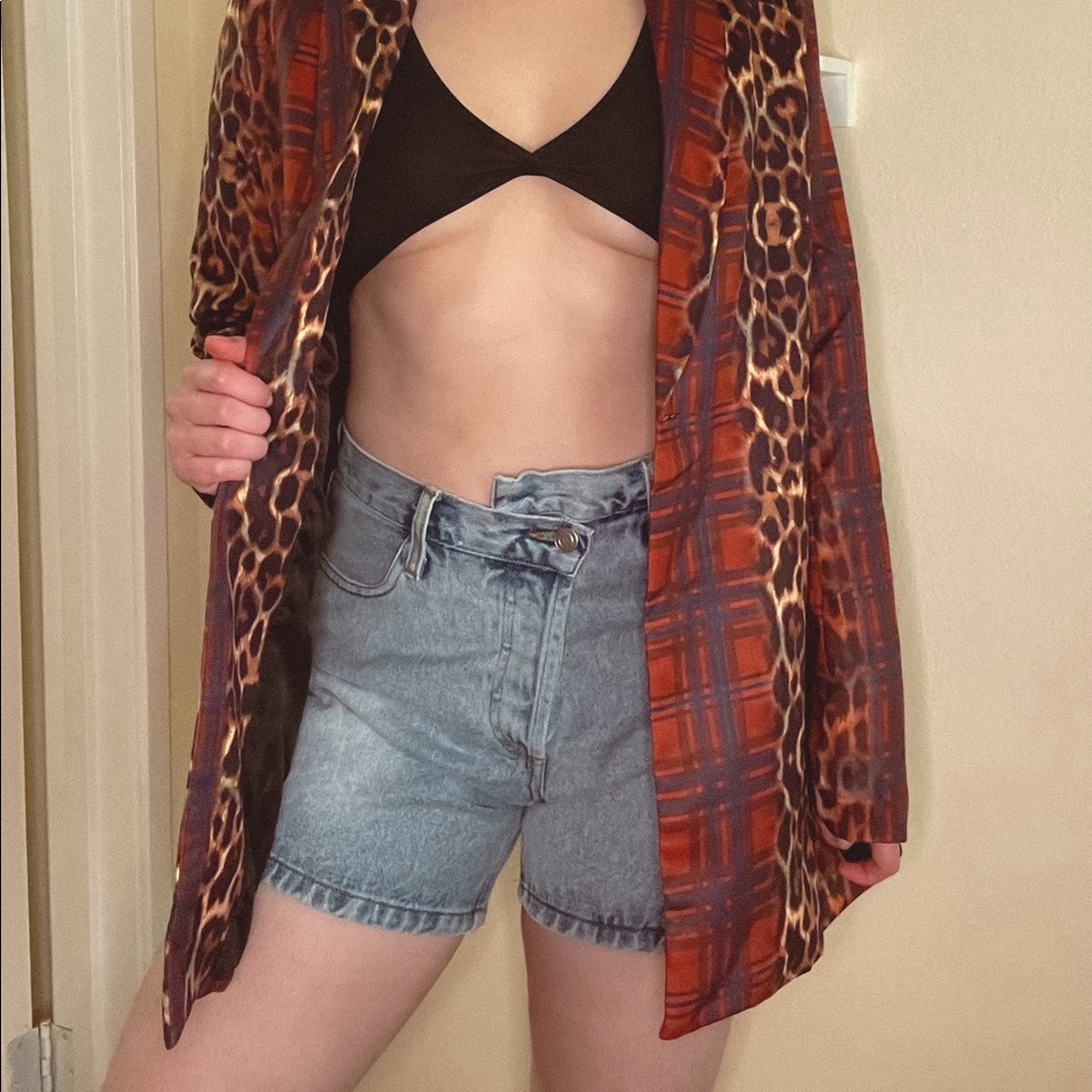 Chic Mixed Print Blazer - Picture 3 of 4